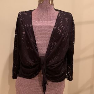 Pretty Burnout Lace Cardigan Shrug XXL NWT